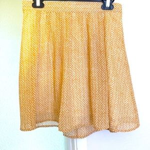 Flowy Pattern Skirt for Work or Play - XS